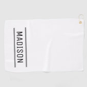 Creëer Uw eigen naam op maat Golfhanddoek (Horizontaal)