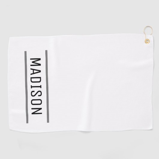 Creëer Uw eigen naam op maat Golfhanddoek (Horizontaal)