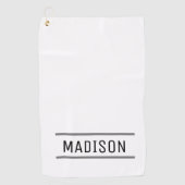 Creëer Uw eigen naam op maat Golfhanddoek (Voorkant)