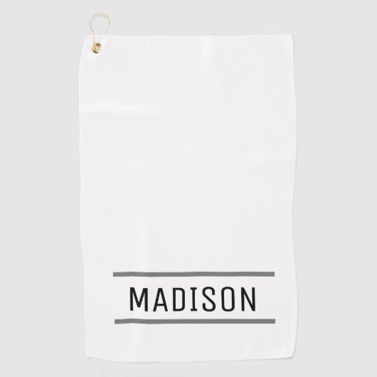 Creëer Uw eigen naam op maat Golfhanddoek (Voorkant)