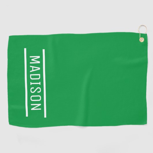 Creëer Uw eigen naam op maat Golfhanddoek (Horizontaal)