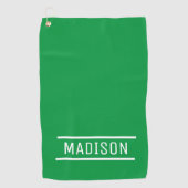 Creëer Uw eigen naam op maat Golfhanddoek (Voorkant)