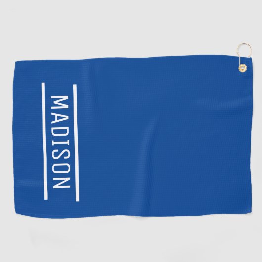 Creëer Uw eigen naam op maat Golfhanddoek (Horizontaal)