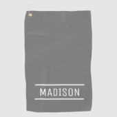 Creëer Uw eigen naam op maat Golfhanddoek (Voorkant)