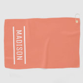 Creëer Uw eigen naam op maat Golfhanddoek (Horizontaal)