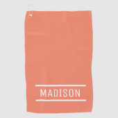 Creëer Uw eigen naam op maat Golfhanddoek (Voorkant)