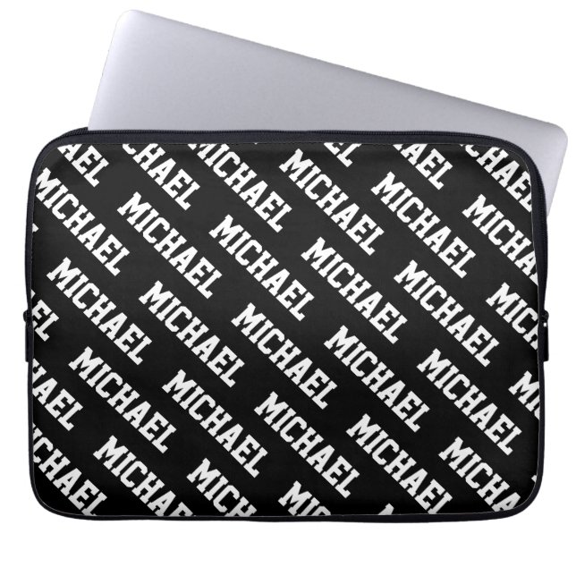 Creëer Uw eigen naam op maat Laptop Sleeve (Voorkant)