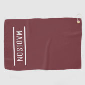 Creëer Uw eigen naam Persoonlijk Golfhanddoek (Horizontaal)