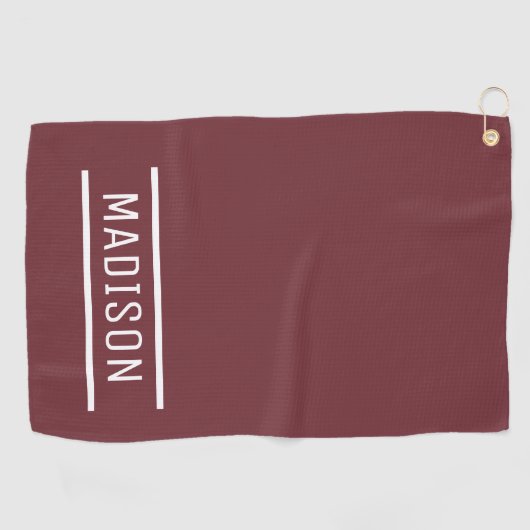 Creëer Uw eigen naam Persoonlijk Golfhanddoek (Horizontaal)