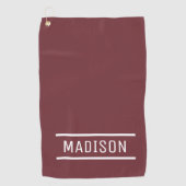 Creëer Uw eigen naam Persoonlijk Golfhanddoek (Voorkant)