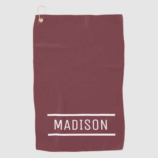 Creëer Uw eigen naam Persoonlijk Golfhanddoek (Voorkant)