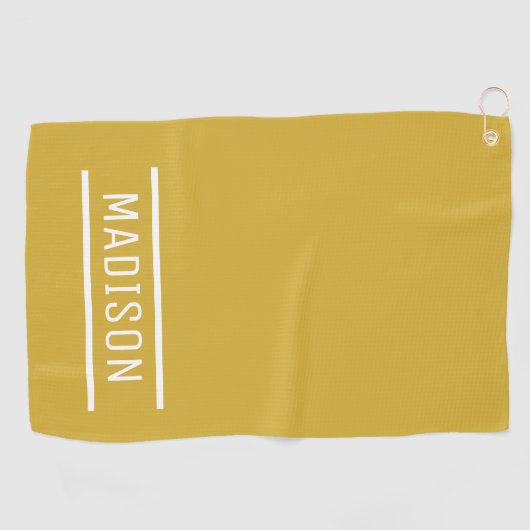 Creëer Uw eigen naam Persoonlijk Golfhanddoek (Horizontaal)