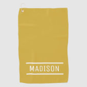 Creëer Uw eigen naam Persoonlijk Golfhanddoek (Voorkant)