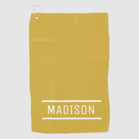 Creëer Uw eigen naam Persoonlijk Golfhanddoek (Voorkant)