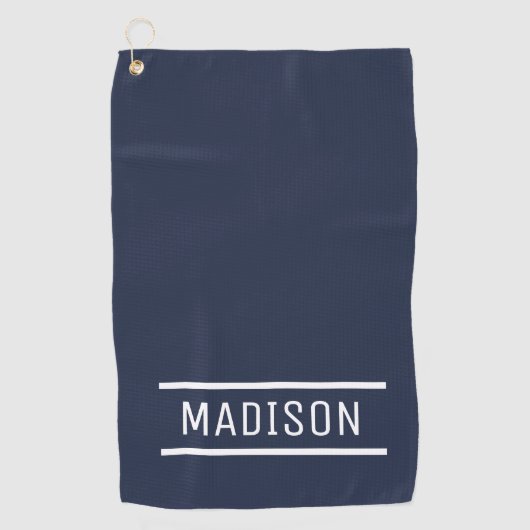 Creëer Uw eigen naam Persoonlijk Golfhanddoek (Voorkant)