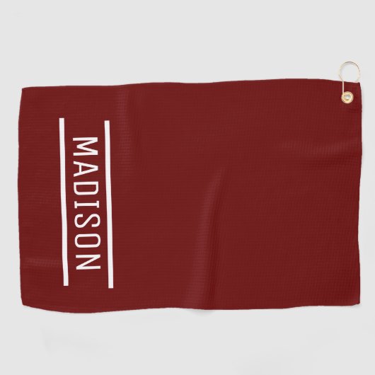 Creëer Uw eigen naam Persoonlijk Golfhanddoek (Horizontaal)