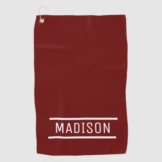 Creëer Uw eigen naam Persoonlijk Golfhanddoek (Voorkant)