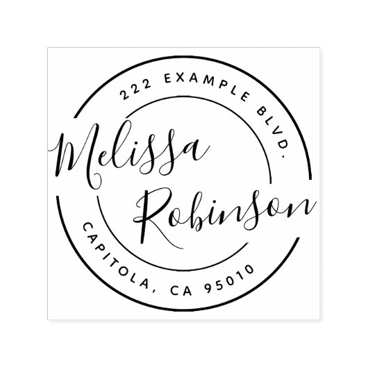 Creëer Uw eigen naam van het Manuscript van het Ad Zelfinktende Stempel (Design)