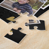 Creëer Uw eigen naam voor 4-familienaam Foto Colla Legpuzzel (Zijkant)