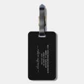 Creëer Uw eigen naam voor aangepaste fotomonogram Bagagelabel (Achterkant verticaal)