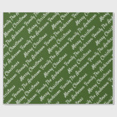 Creëer Uw eigen naam voor kerstfeest Cadeaupapier (Vlak)