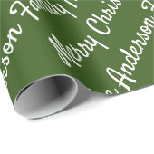 Creëer Uw eigen naam voor kerstfeest Cadeaupapier (Rol Hoek)