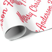 Creëer Uw eigen naam voor kerstfeest Cadeaupapier (Rol Hoek)