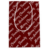 Creëer Uw eigen naam voor kerstfeest  Medium Cadeauzakje (Voorkant)