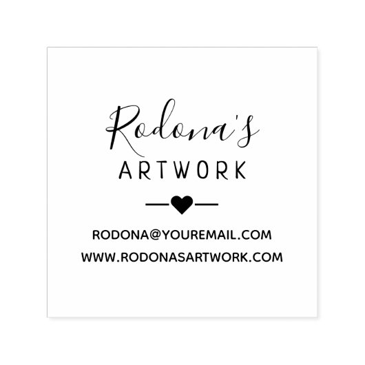 Creëer Uw eigen naamkunstwerk Zelfinktende Stempel (Design)