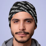 Creëer uw eigen naampatroon aangepaste bandana<br><div class="desc">Creëer uw eigen naampatroon aangepaste bandana. Voeg eenvoudig een naam toe aan de sjabloon en maak een elegante bandana voor jezelf of een verjaardagscadeau of kerstcadeau voor familie of vrienden.</div>