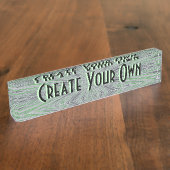 Creëer Uw eigen naamplaat Naambordje (Zijkant)