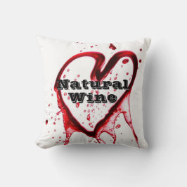 creëer uw eigen natuurlijke wijn tekstkussen kussen