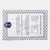 Creëer uw eigen Nautical Anchor Recipbe-keepomwill Theedoek (Horizontaal)