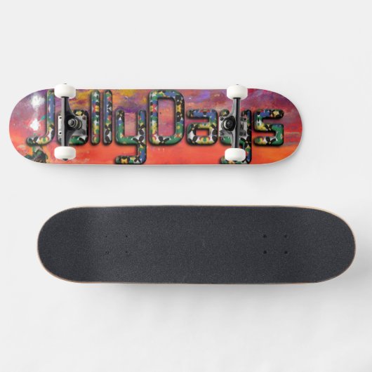 Creëer Uw eigen nieuwste 3D Prettige feestdagen Id Persoonlijk Skateboard (Horizontaal)