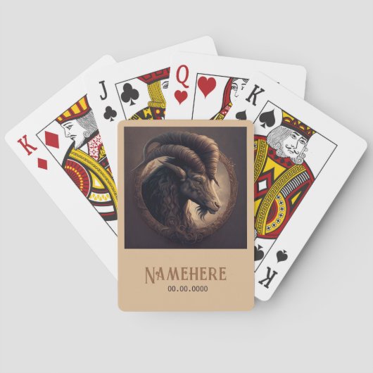 Creëer Uw eigen nobele Ram Ram Ram Ram Pokerkaarten (Achterkant)