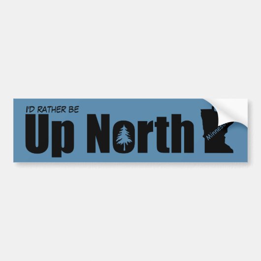 Creëer Uw eigen Noord-Minnesota Bumpersticker (Voorkant)