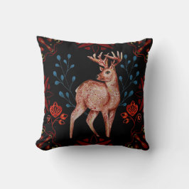 Creëer Uw eigen Nordic Deer & Snowflakes Kussen