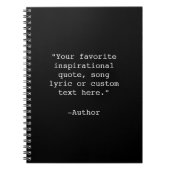 Creëer Uw eigen Notitieboek van het Citaat (Voorkant)