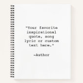 Creëer Uw eigen Notitieboek van het Citaat (Voorkant)