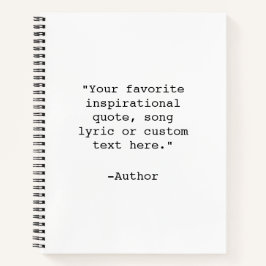 Creëer Uw eigen Notitieboek van het Citaat