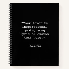 Creëer Uw eigen Notitieboek van het Citaat