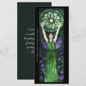 Creëer Uw eigen Nouveau Fairy Magic Witch Bladwijz (Voorkant / Achterkant)