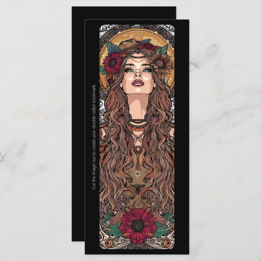 Creëer Uw eigen Nouveau Hedge Witch Bladwijzer Kaa (Voorkant / Achterkant)