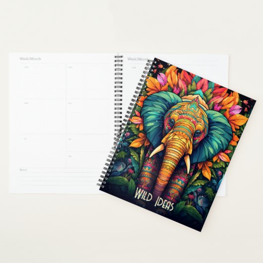 Creëer Uw eigen Oerwoud Olifant Totem Dier Planner (Display)
