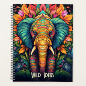 Creëer Uw eigen Oerwoud Olifant Totem Dier Planner (Voorkant)