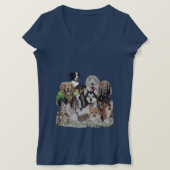 Creëer uw eigen of geen Sjabloon Happy Dog Pack T- T-shirt (Design voorkant)