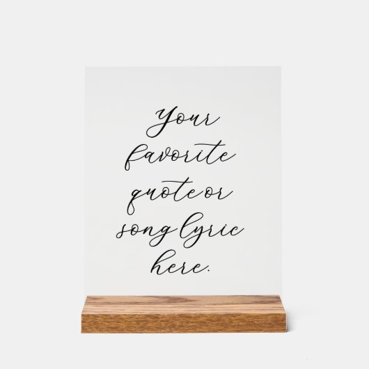 Creëer Uw eigen offerte Acryl Bord (Voorkant)