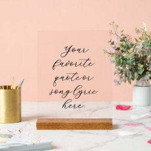 Creëer Uw eigen offerte Acryl Bord