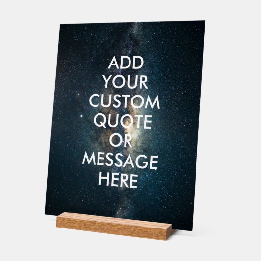 Creëer uw eigen offerte acryl bord (Hoek)