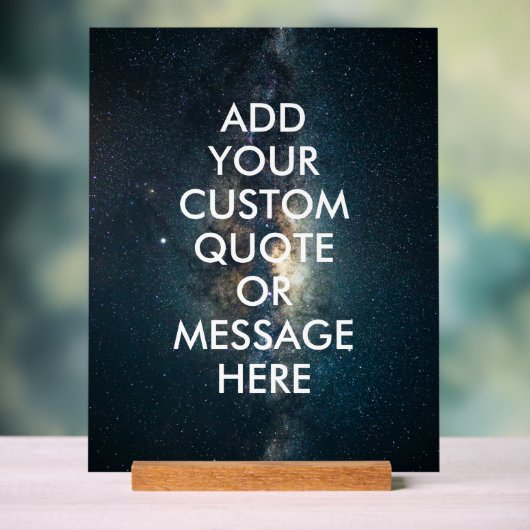 Creëer uw eigen offerte acryl bord (Neutraal)